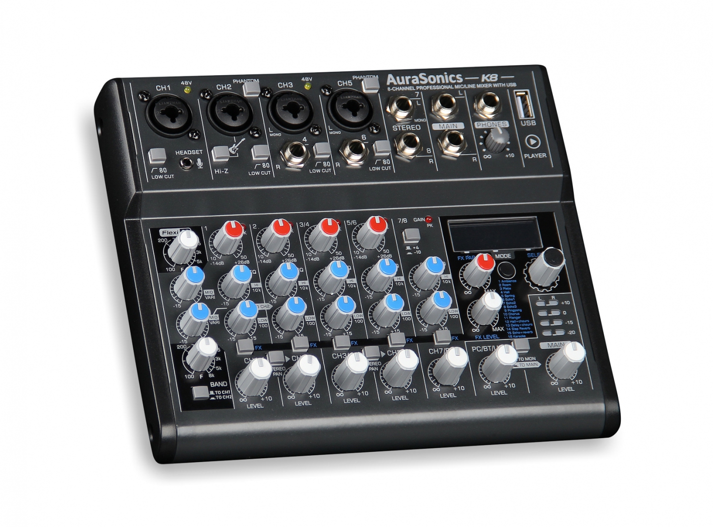 AuraSonics K8 компактный микшерный пульт в Артеме