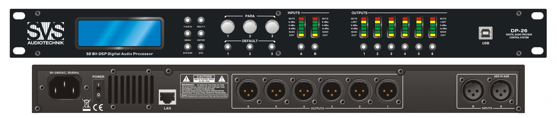 SVS Audiotechnik DP-26 Цифровой процессор: 2 входа 6 выходов в Артеме