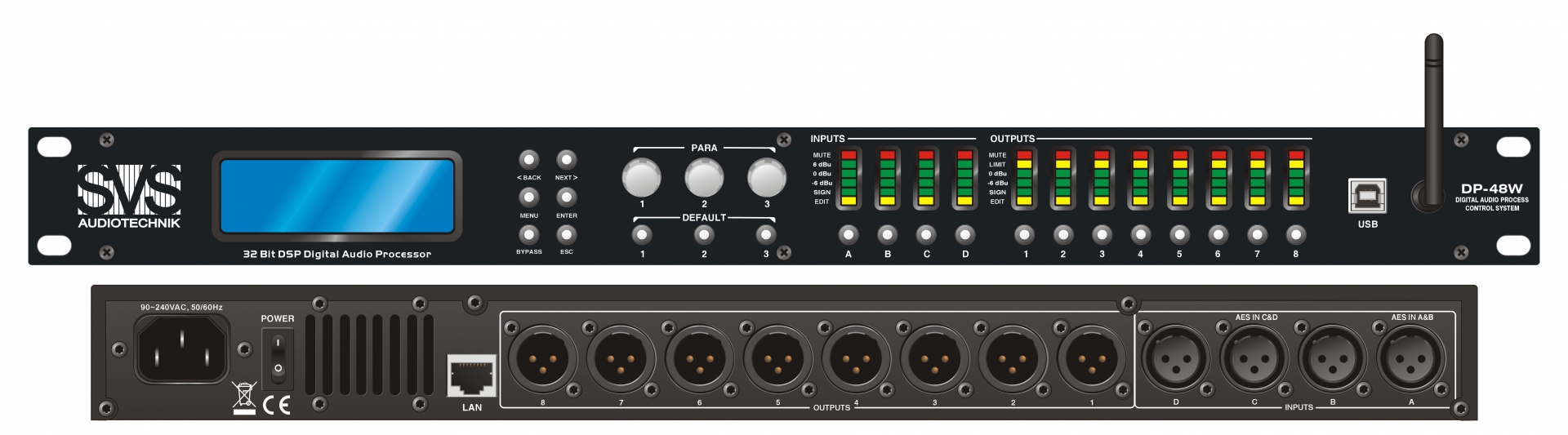 SVS Audiotechnik DP-48W Цифровой процессор: 4 входа 8 выходов в Артеме