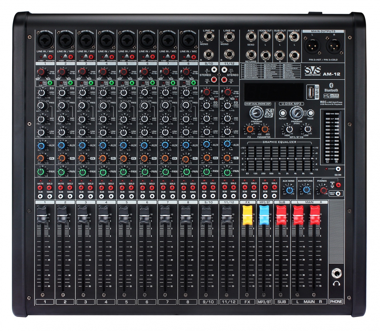 SVS Audiotechnik mixers AM-12 Микшерный пульт аналоговый, 12-канальный в Артеме