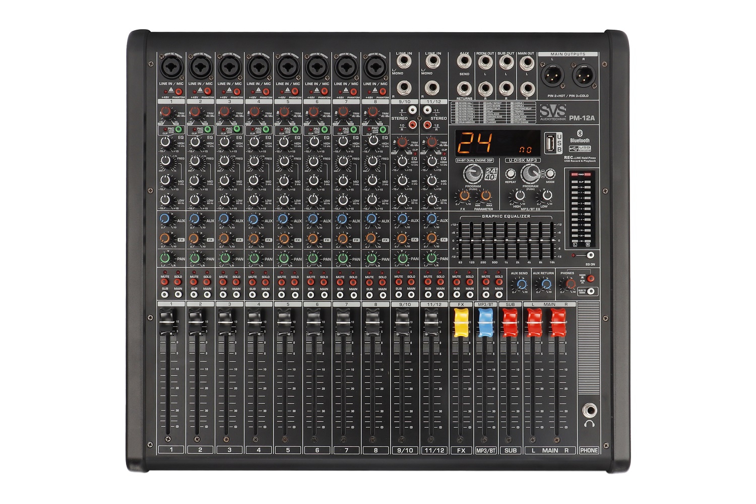 SVS Audiotechnik mixers PM-12A Активный аналоговый микшерный пульт, 12-канальный в Артеме